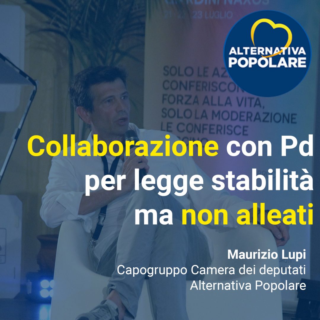 Collaborazione con il PD per legge di stabilità ma non alleati