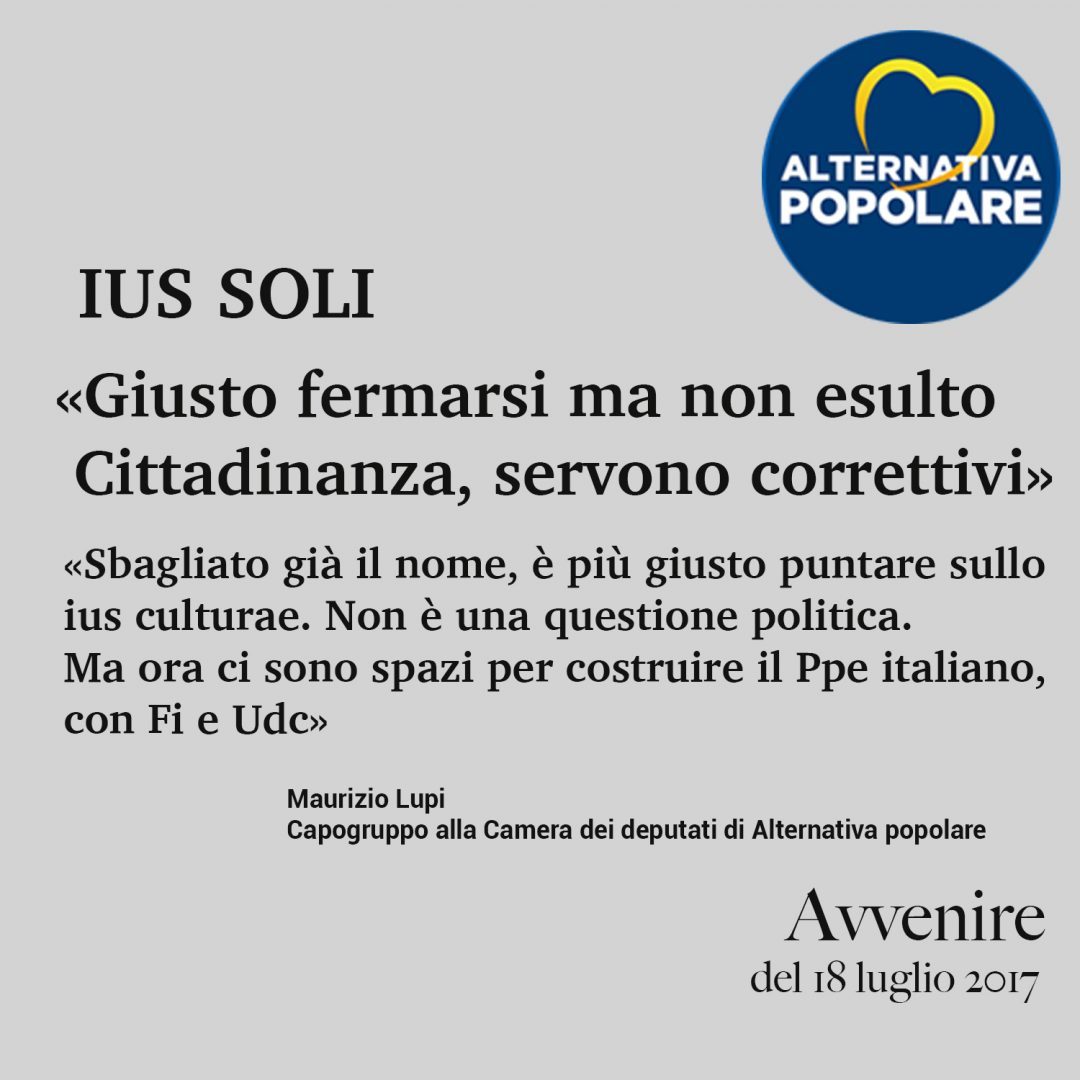 «Giusto fermarsi ma non esulto. Cittadinanza, servono correttivi»