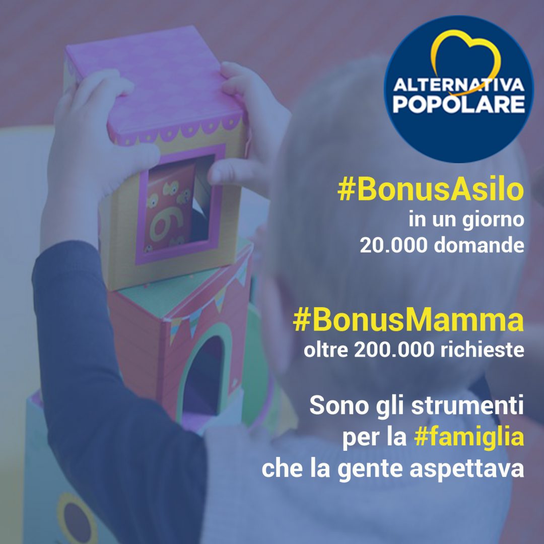 #BonusAsilo: nel primo giorno quasi 20.000 domande