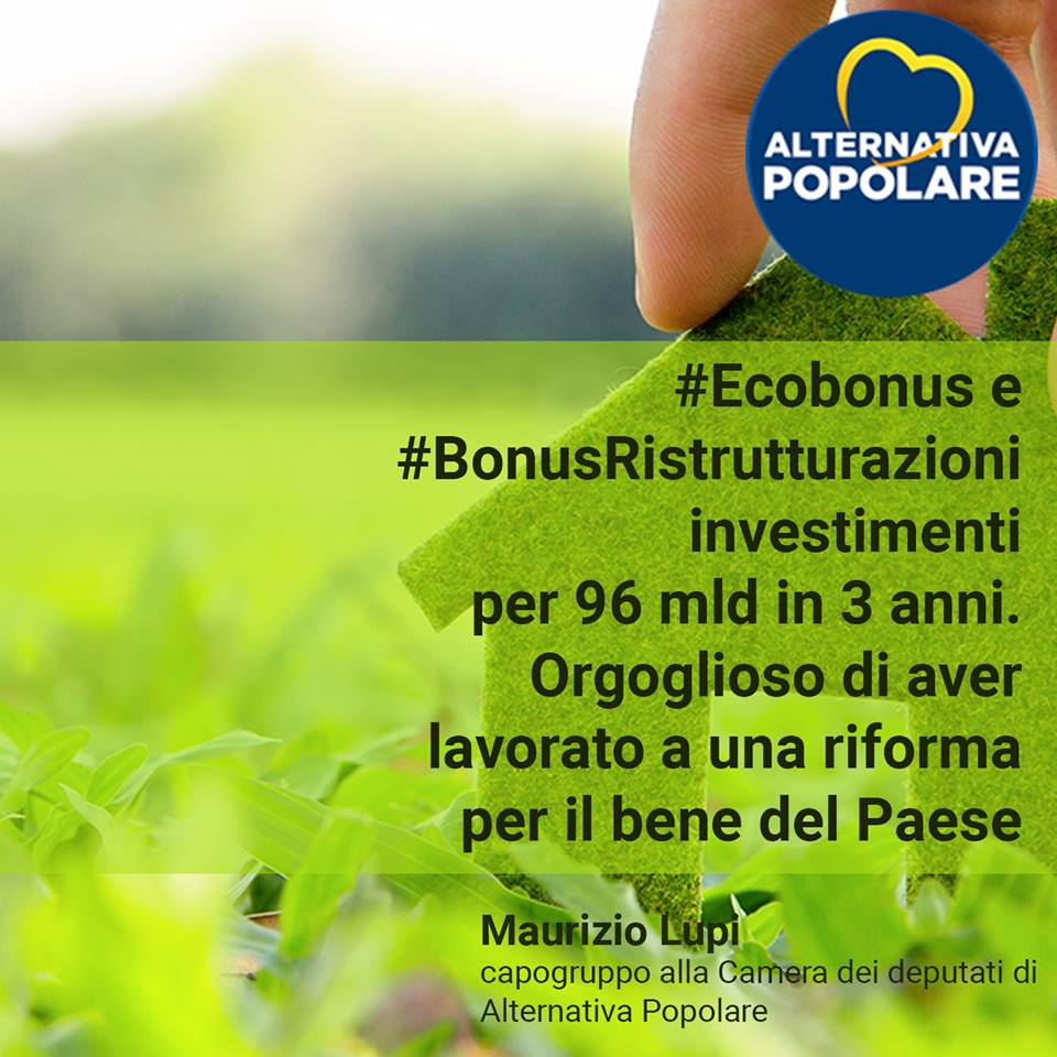 #Ecobonus e #BonusRistrutturazioni: i frutti delle buone politiche si vedono