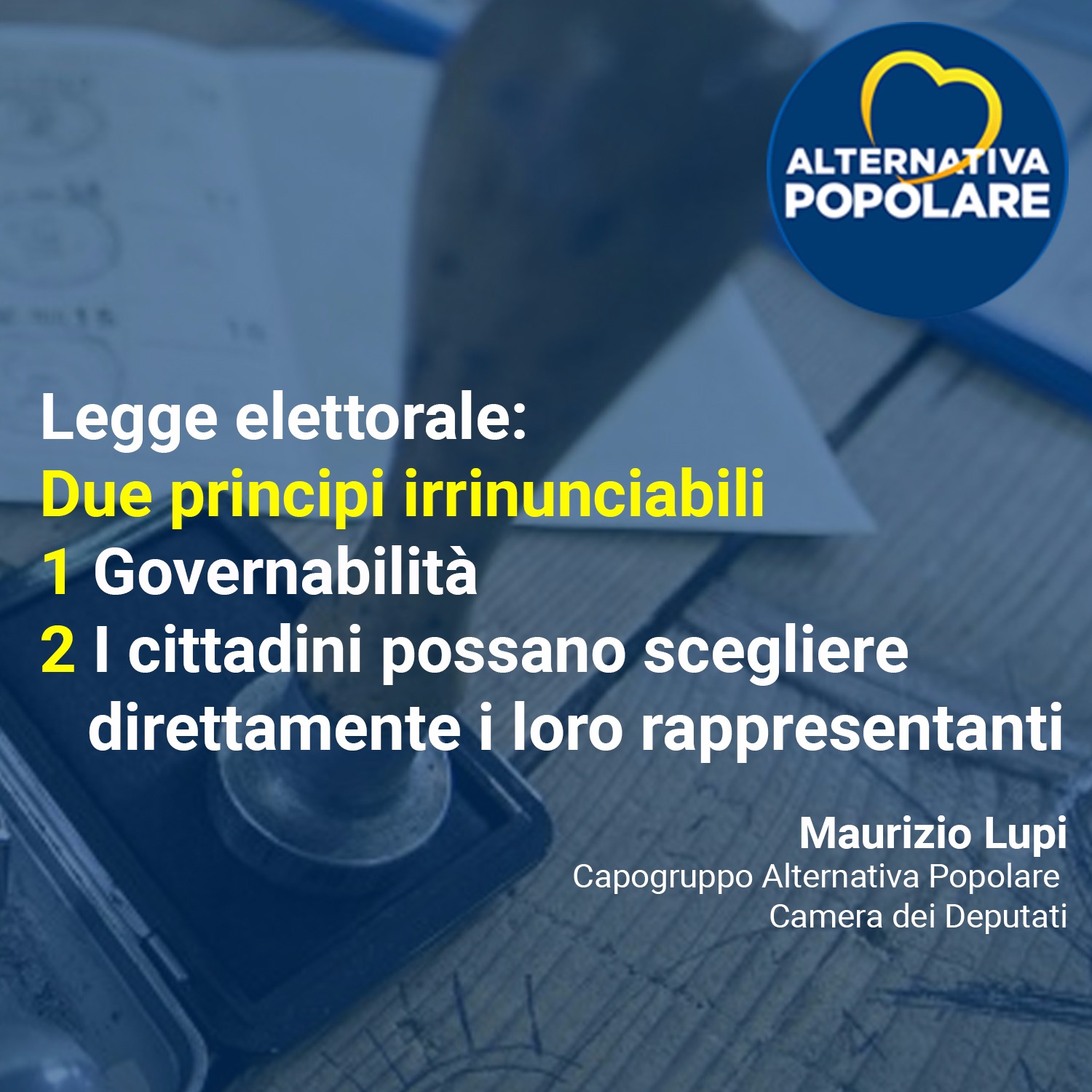 Legge Elettorale: La maggioranza prenda sul serio l’appello di Mattarella