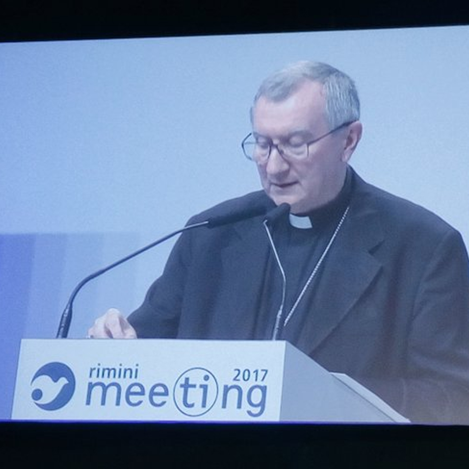 Da uomo impegnato in politica non posso che essere grato al cardinale Parolin, segretario di Stato vaticano, per il discorso che ha pronunciato oggi al Meeting di Rimini