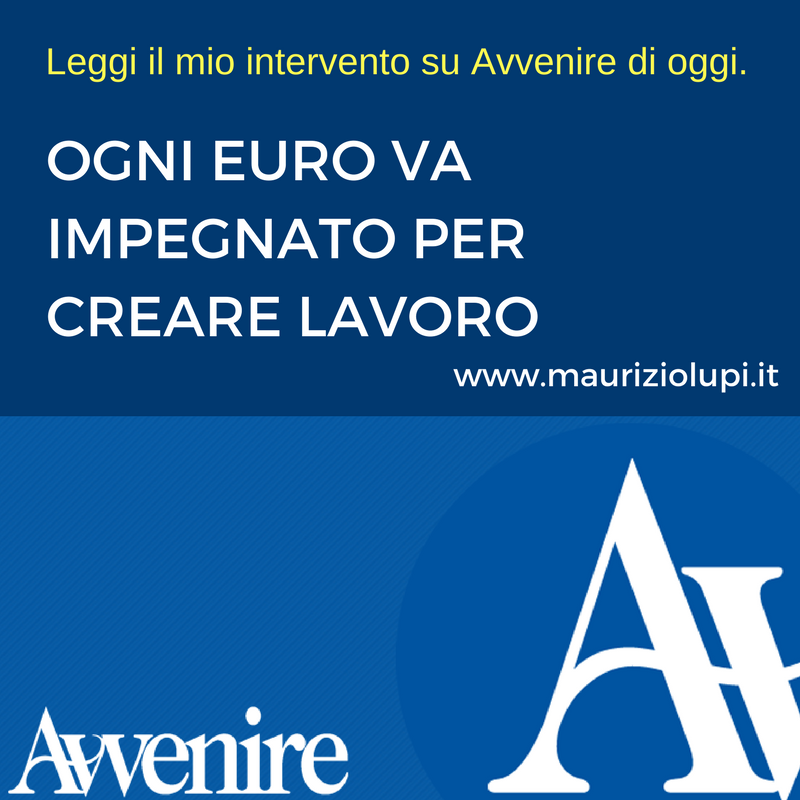  La sfida dell’occupazione. Maurizio Lupi: Ogni euro va impegnato per creare lavoro