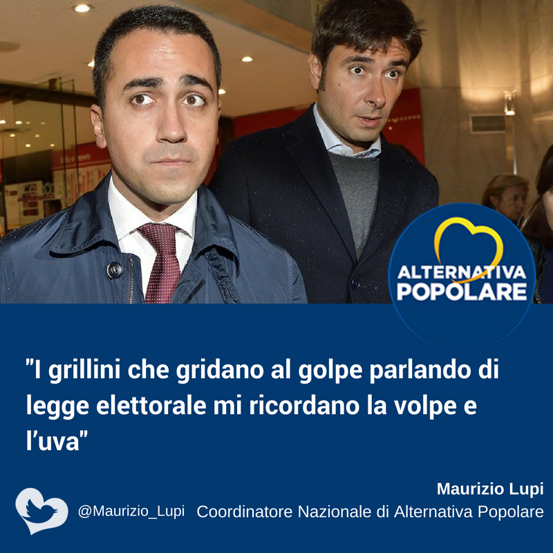  I grillini che gridano al golpe parlando di legge elettorale mi ricordano la volpe e l'uva