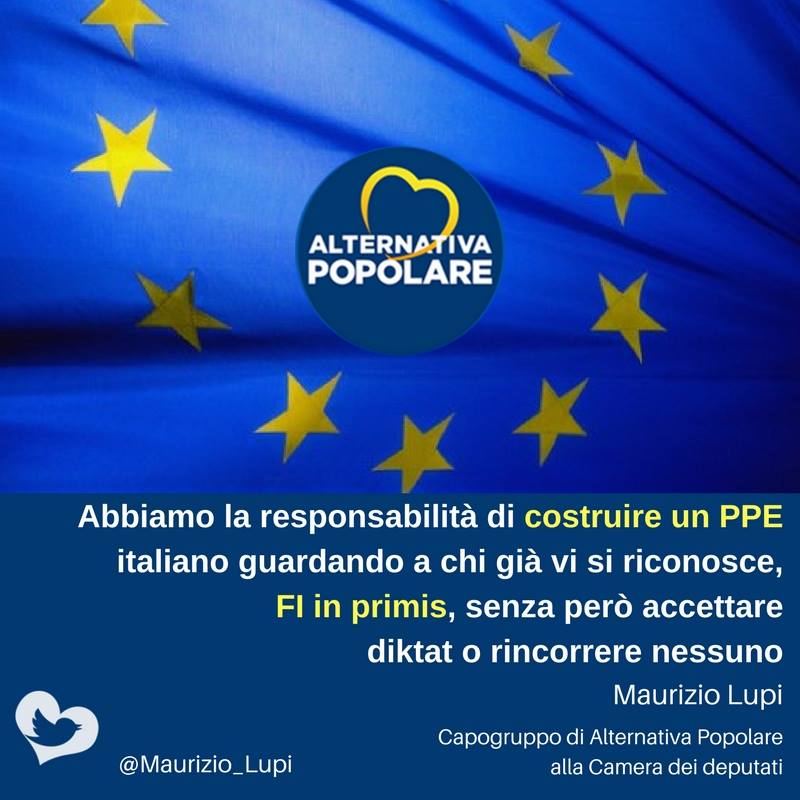  Abbiamo la responsabilità di costruire un PPE italiano guardando a chi già vi si riconosce, FI in primis, senza però accettare diktat o rincorrere nessuno.