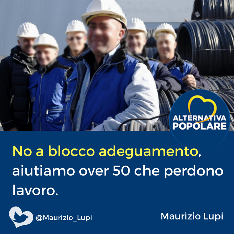 Di fronte a persone che a cinquant’anni perdono il lavoro, il dibattito sul blocco dell’adeguamento dell’età in cui poter andare in pensione, mi pare surreale