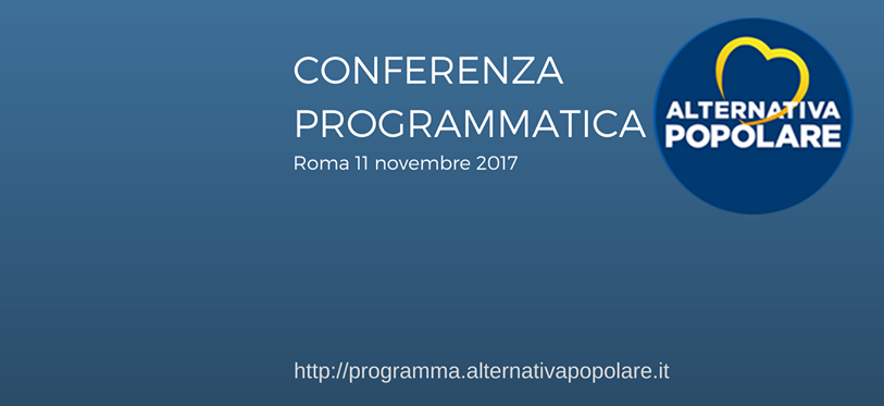  L'11 novembre ci sarà la Conferenza Programmatica di Alternativa Popolare