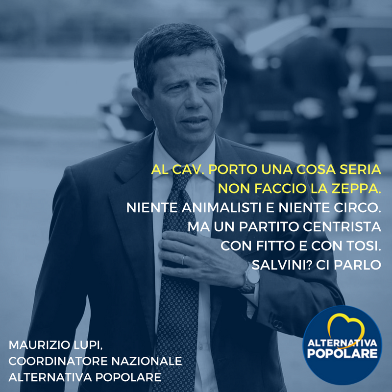 Intervista a Il Foglio: "Al Cav. porto una cosa seria, non faccio la zeppa"