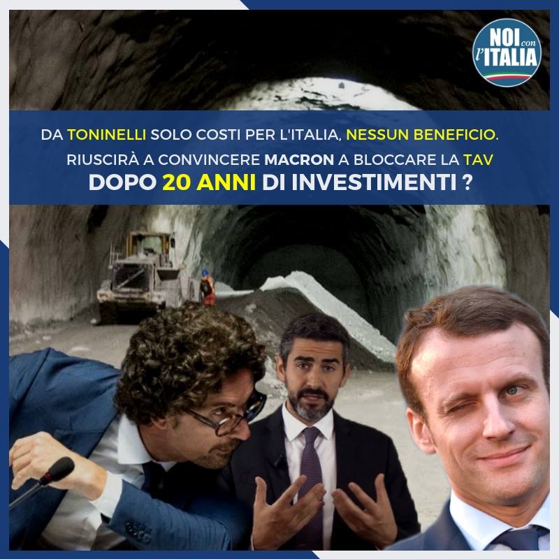 Da Toninelli solo costi per l’Italia, nessun beneficio.