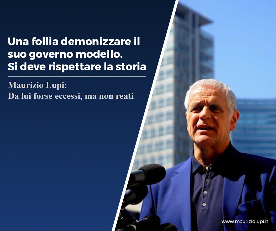 Intervista al Corriere: Formigoni. Una follia demonizzare il suo governo modello. Si deve rispettare la storia.