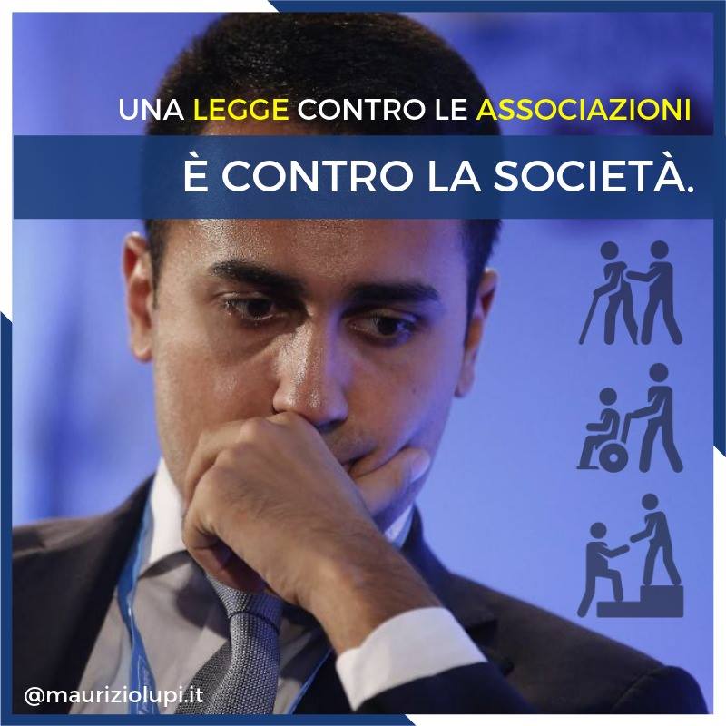  Assurdo equiparare con lo spazzacorrotti il volontariato ai partiti politici.