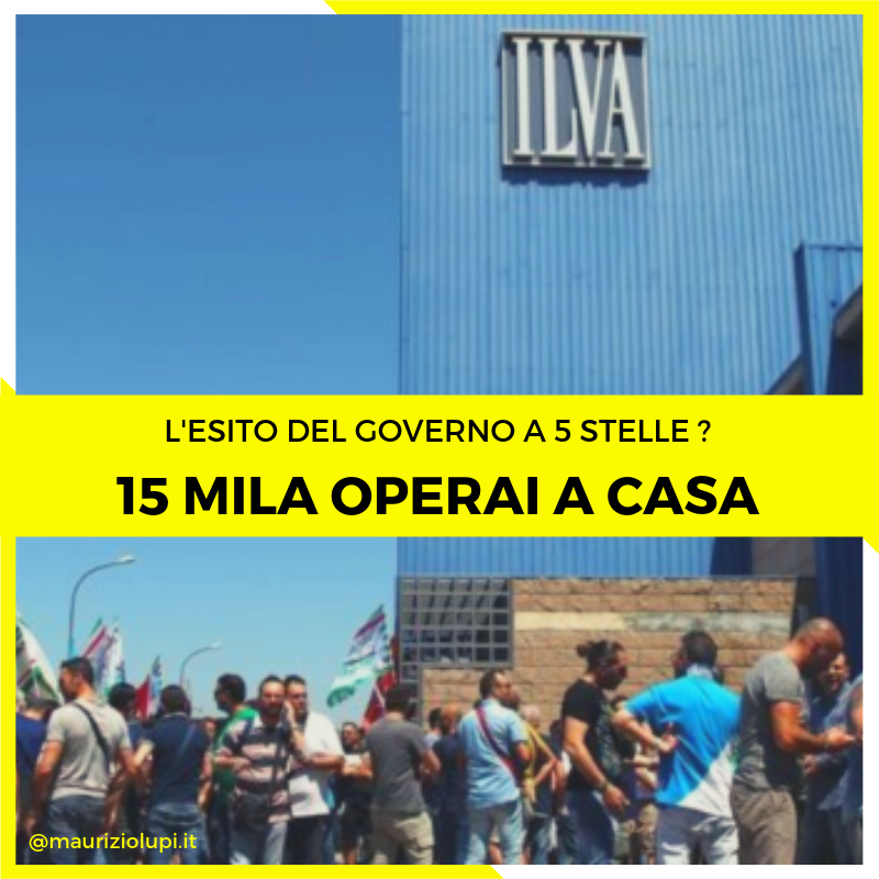  Senza lo scudo penale l’Ilva di #Taranto chiuderà a settembre: 15mila operai a casa