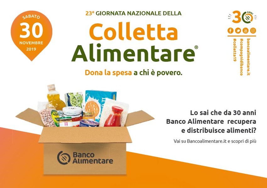 Sabato è la giornata della Colletta Alimentare.