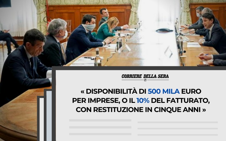  Intervista al Corriere della Sera: C’è un passo in avanti, ma si aiutino subito le aziende