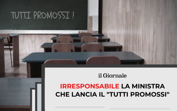  Intervista a Il Giornale: Irresponsabile la ministra che lancia il “tutti promossi