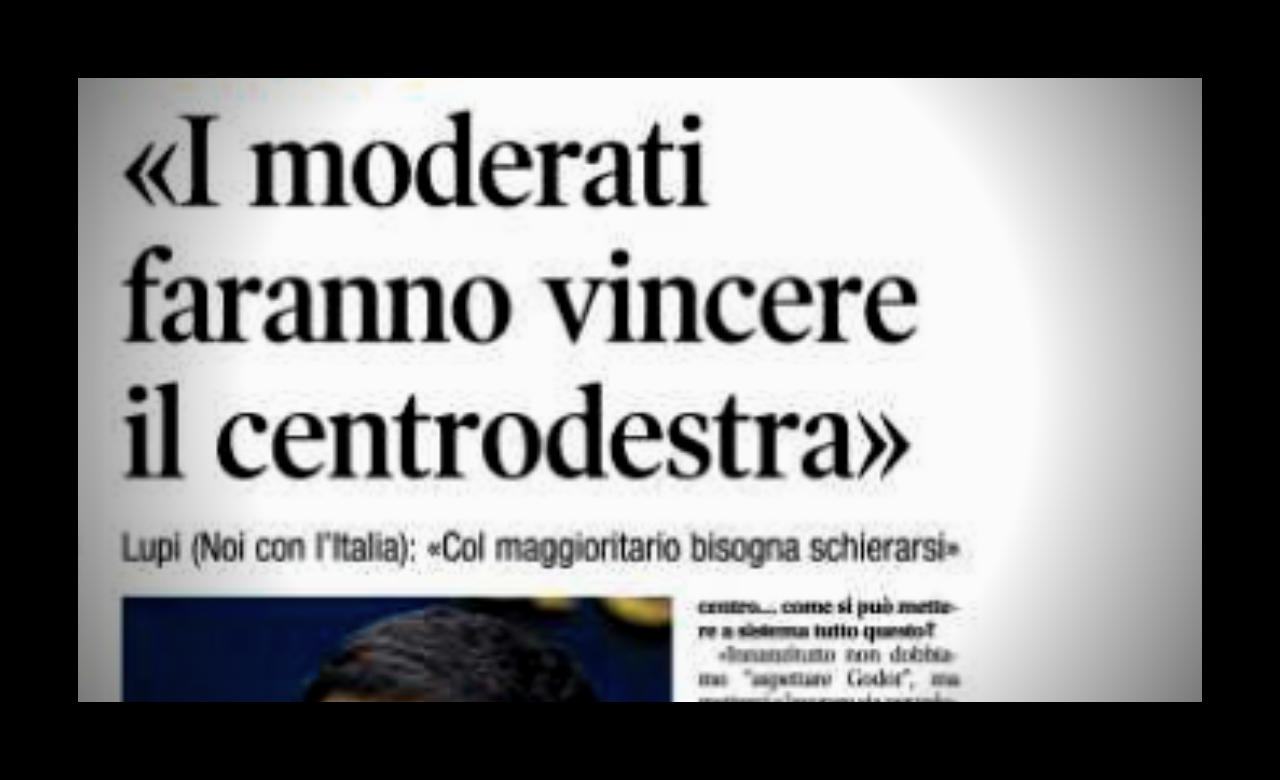 LIBERO: I MODERATI FARANNO VINCERE IL CENTRODESTRA