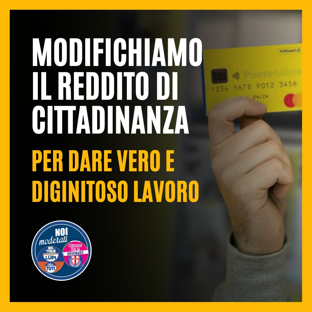 MODIFICHIAMO IL REDDITO DI CITTADINANZA