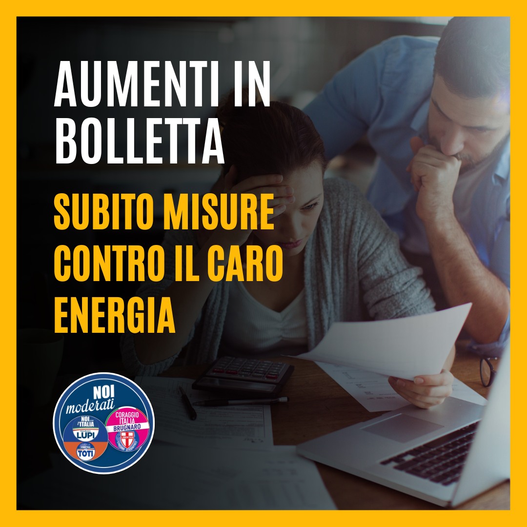 SUBITO MISURE CONTRO IL CARO ENERGIA