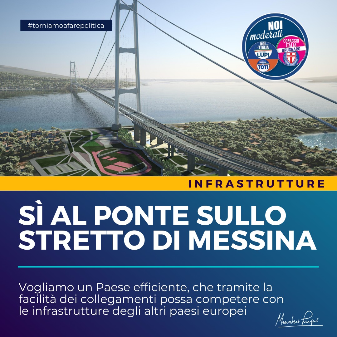  SÌ AL PONTE SULLO STRETTO DI MESSINA