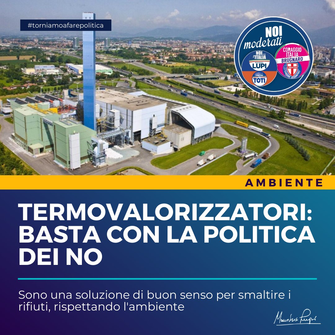 TERMOVALORIZZATORI: BASTA CON LA POLITICA DEI NO