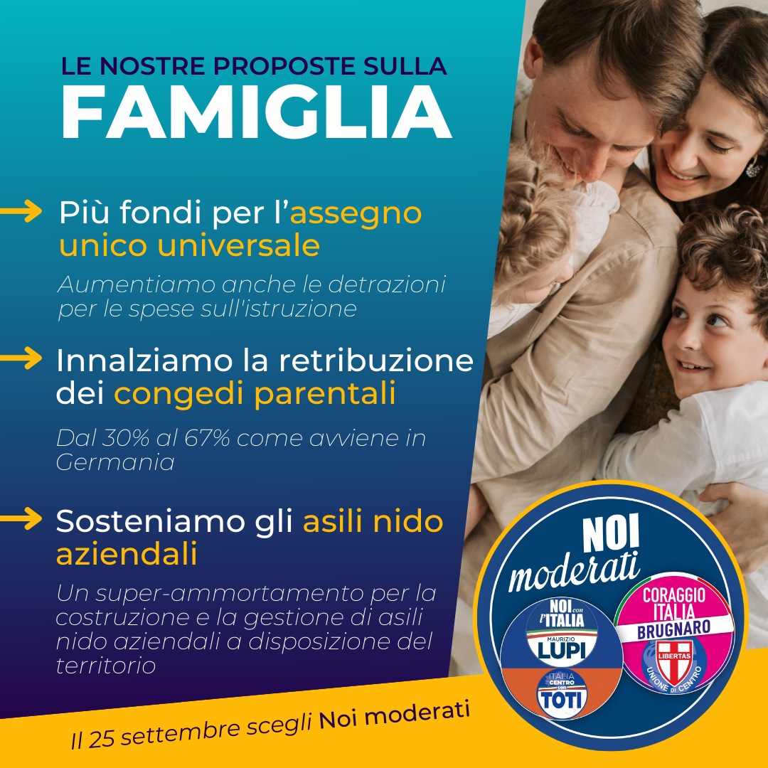 LE NOSTRE PROPOSTE SULLA FAMIGLIA