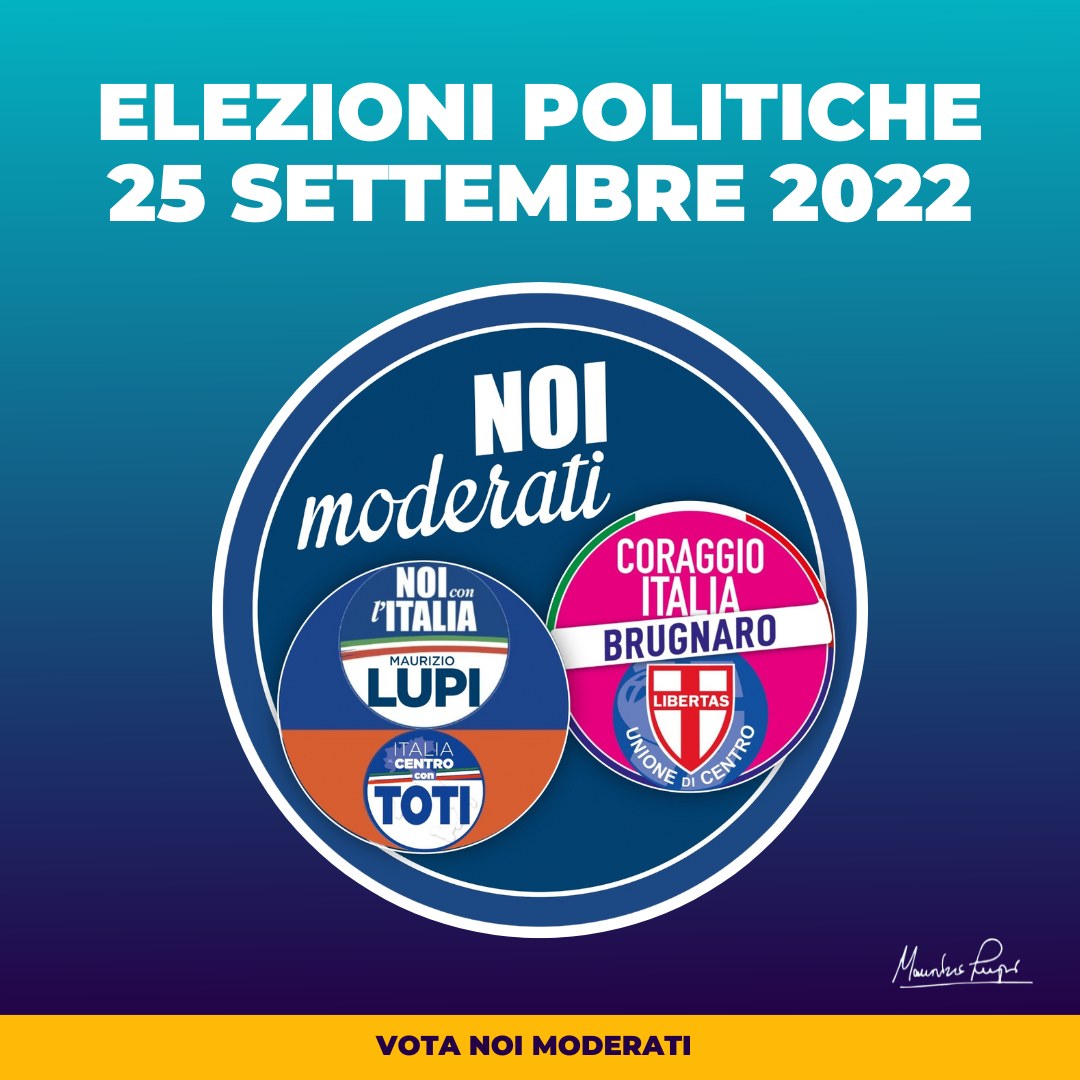  IL 25 SETTEMBRE VOTA NOI MODERATI!