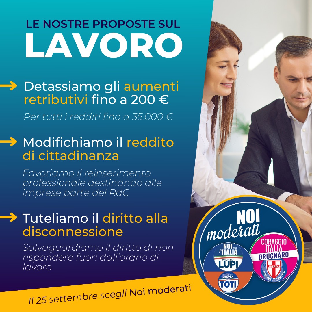 LE NOSTRE PROPOSTE SUL LAVORO