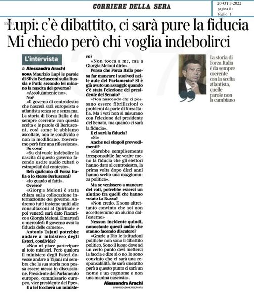  CorSera: Dopo 10 anni gli elettori hanno affidato  al #centrodestra il compito di guidare l’Italia fino al 2027