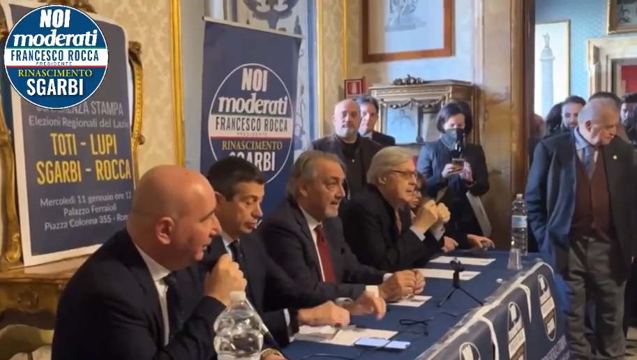  Conferenza stampa di presentazione della lista Noi moderati – Sgarbi Rinascimento