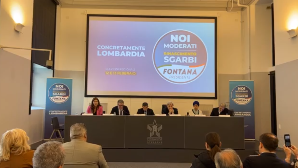  Regionali Lombardia: presentazione della lista Noi Moderati – Rinascimento Sgarbi