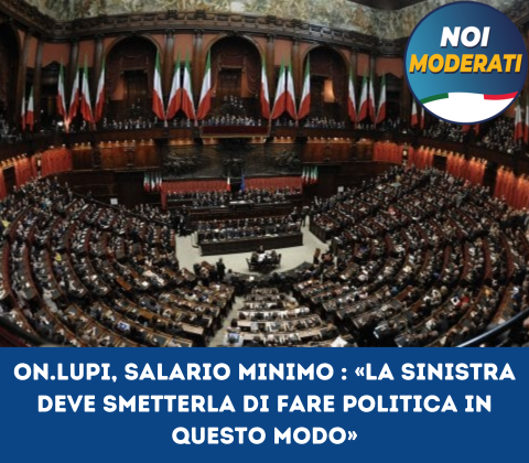  On.Lupi, salario minimo : «la sinistra deve smetterla di fare politica in questo modo»