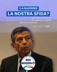 Intervista "La Nazione", Lupi: la nostra sfida? Combattere il fenomeno dell'astensionismo