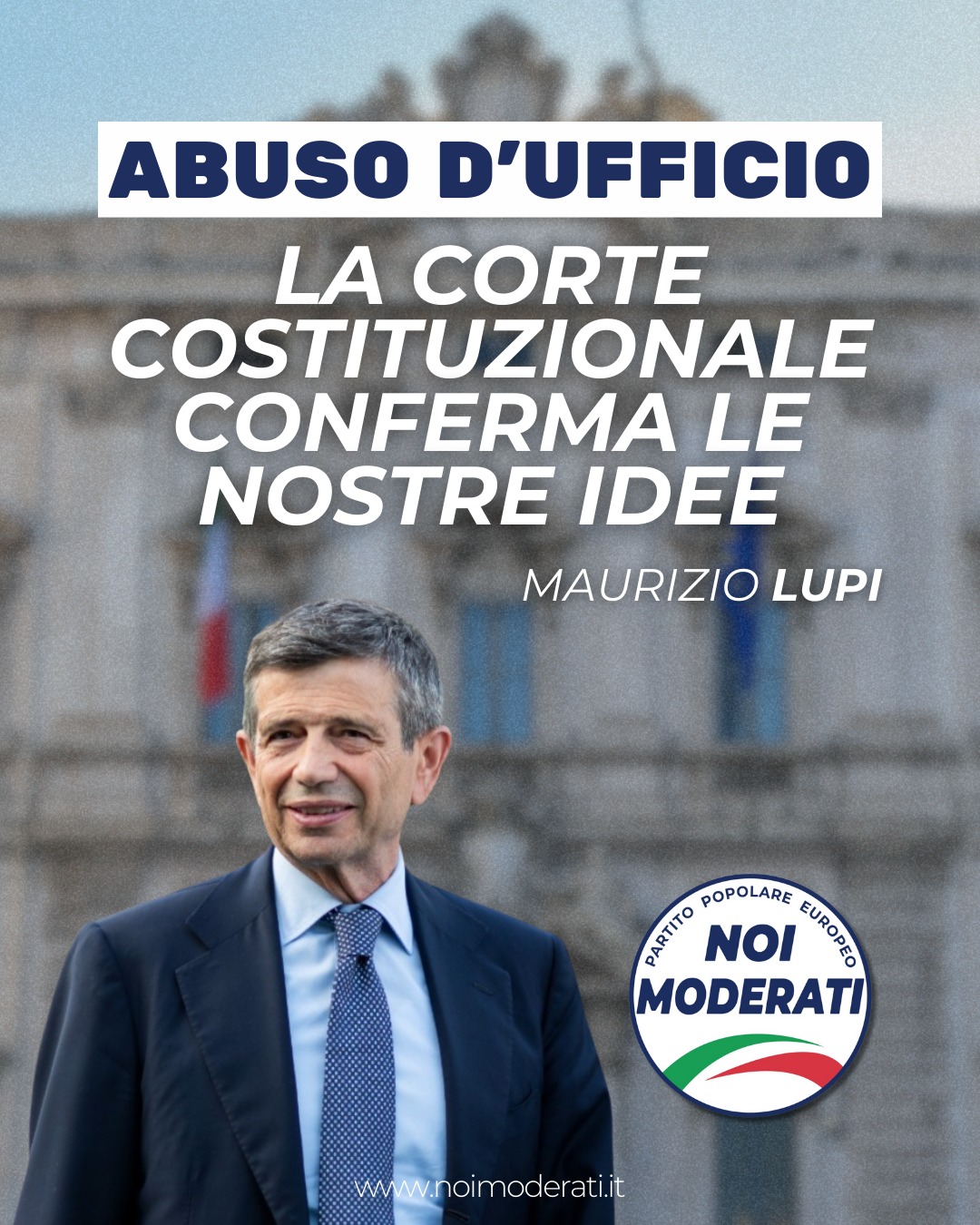Lupi, abuso d’ufficio: “la corte costituzionale conferma le nostre idee”